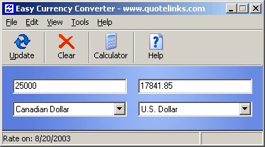 Easy Currency Converter 3.0 screenshot