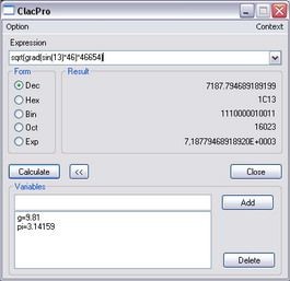 (e)Calc 1.0 screenshot