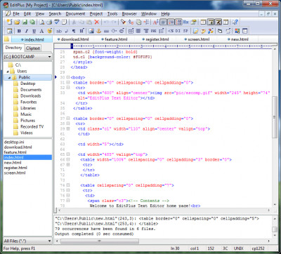 EditPlus 4.0 screenshot