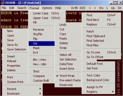 EDXOR 1.64 screenshot