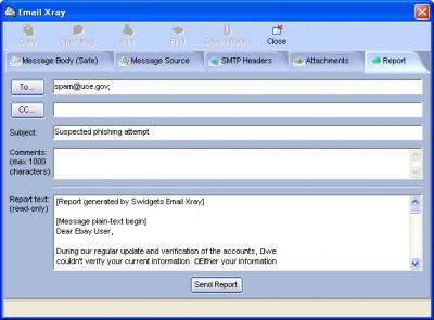 Email Xray 2.6.0 screenshot