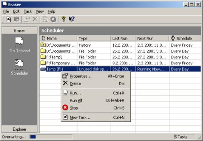 Eraser 4.1 screenshot