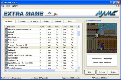 Extra MAME 1.5 screenshot