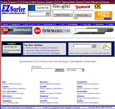 EZSurfer 7.3 screenshot