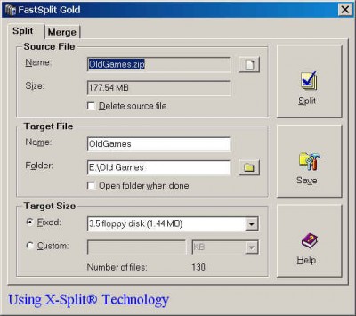 FastSplit Gold 2.5 screenshot