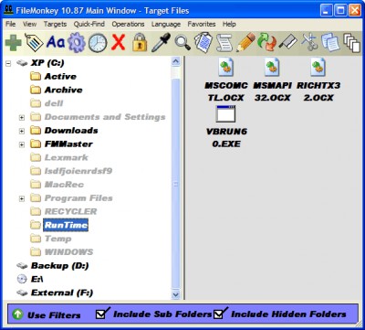 FileMonkey 9.65 screenshot