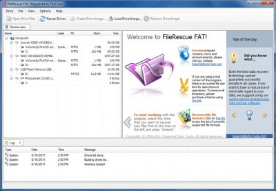 FileRescue for FAT 2.5 screenshot
