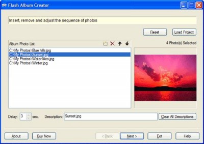Flash Album Creator 1.70 screenshot