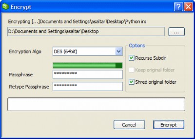 Folder Crypt 3.6.7020 screenshot