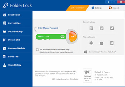 Folder Lock 7.8.1 screenshot