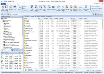 FolderSizes 7.5.24 screenshot