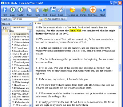 Free Bible Study - Add Any Texts 14.8 screenshot
