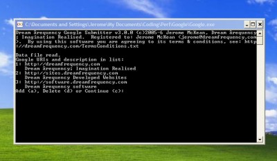 Google Submitter 2.13.4 screenshot Google Submitter 2.13.4 screenshot