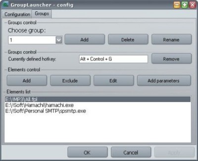 GroupLauncher 1.0 screenshot
