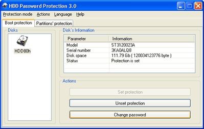 HDD Password Protection 3.0 screenshot