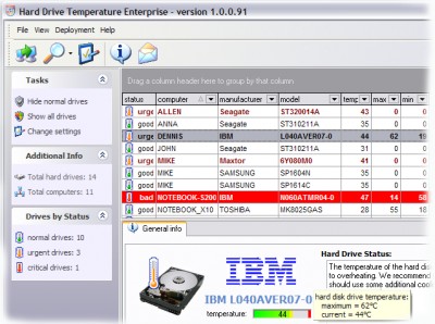 HDD Temperature Enterprise 1.0.90 screenshot