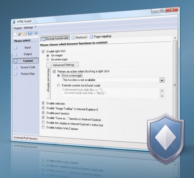 HTML Guard 3.3.1 screenshot