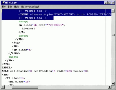 HTMLSpy 1.04 screenshot