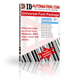 IDAutomation Universal Barcode Font 10.10 screenshot