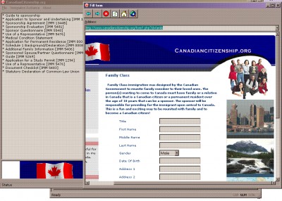 Immigration Forms and assessment softwar 1.0 screenshot