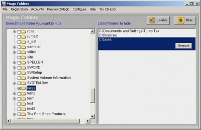 Magic Folders XP 02.2.2 screenshot