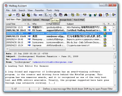 Mailbag Assistant 4.01 screenshot