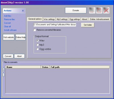 MeowCdMp3 1.00 screenshot