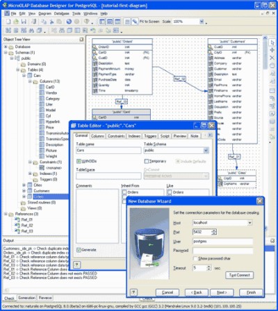 microOLAP Database Designer for PostgreSQL 1.0 screenshot