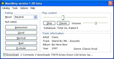 MoodAmp 1.24b screenshot