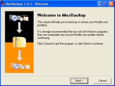 MozBackup 1.3.2RU screenshot