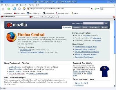 Mozilla Firefox 2.0.0.3 screenshot