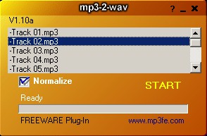 MP3-2-WAV Converter 1.14 screenshot