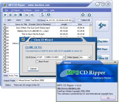 MP3 CD Ripper 1.50 screenshot