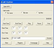 MP3 Splitter 2.0 screenshot