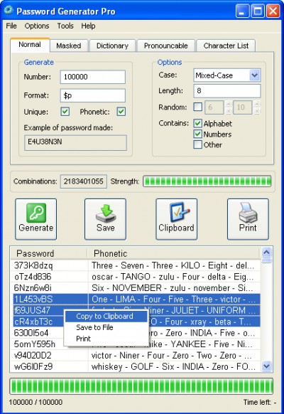 Password Generator Pro 3.6.2 screenshot