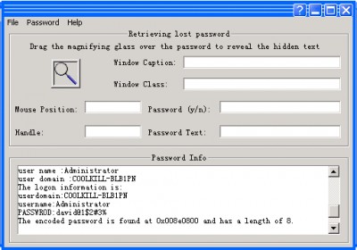 Password Reminder v2.0 screenshot