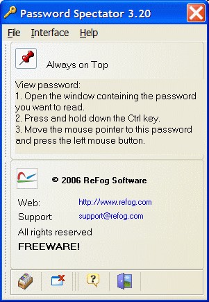 Password Spectator Pro 3.02 screenshot