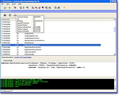 PE Explorer 1.99 R6 screenshot