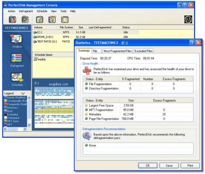 PerfectDisk 8.0 screenshot