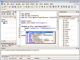Perl Studio 2.6.2 screenshot