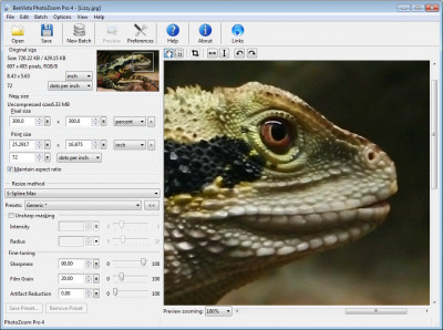PhotoZoom Pro 7.1.0 screenshot