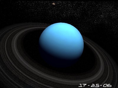 Planet Uranus 3D Screensaver 1.0 screenshot