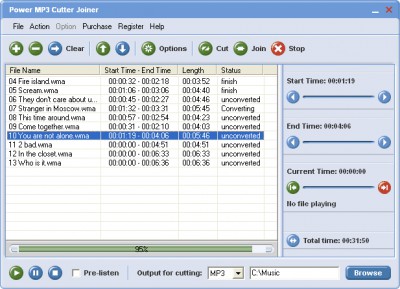 Power MP3 Cutter Joiner 1.00 screenshot
