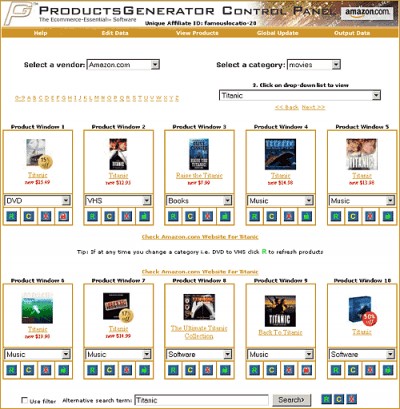 Products Generator 1.11 screenshot