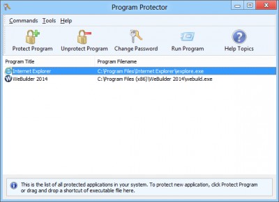 Program Protector 4.11 screenshot