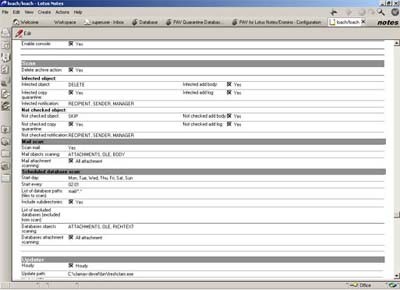 Protea AntiVirus Tools, Avast! version 3.04.305 screenshot