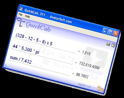 QuickCalc 324 screenshot