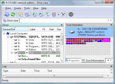 R-Studio Data Recovery Software 7.6 build screenshot