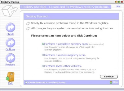 Registry CheckUp 1.6 screenshot