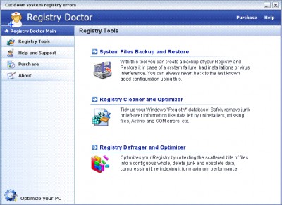 Registry Doctor 1.1 screenshot
